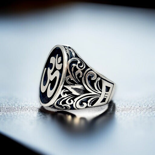 Omkar Sterling Heritage Ring