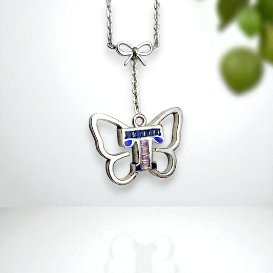 Butterfly Monogram Necklace