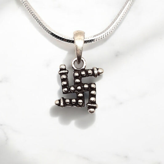 Sacred Swastik Blessings Men's Pendant