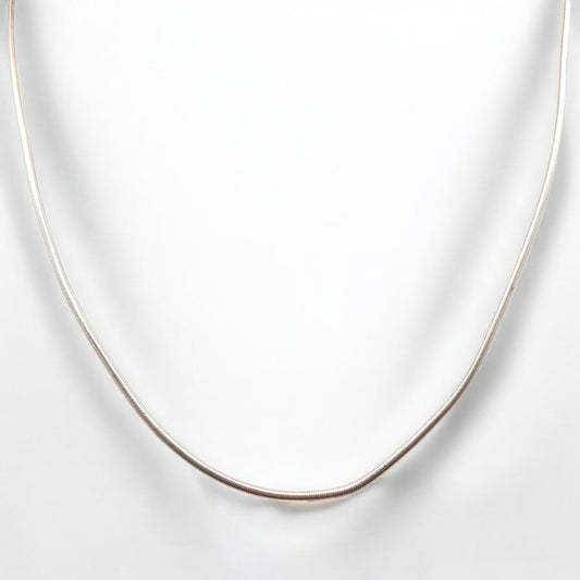 Serpentine Silver Chain