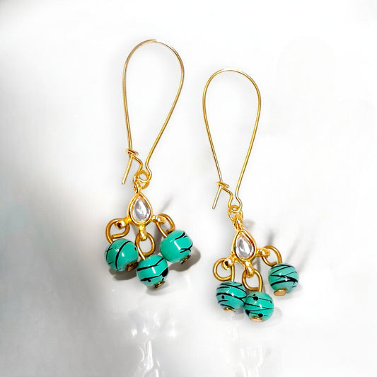 Mehreen Mint Drop Earrings