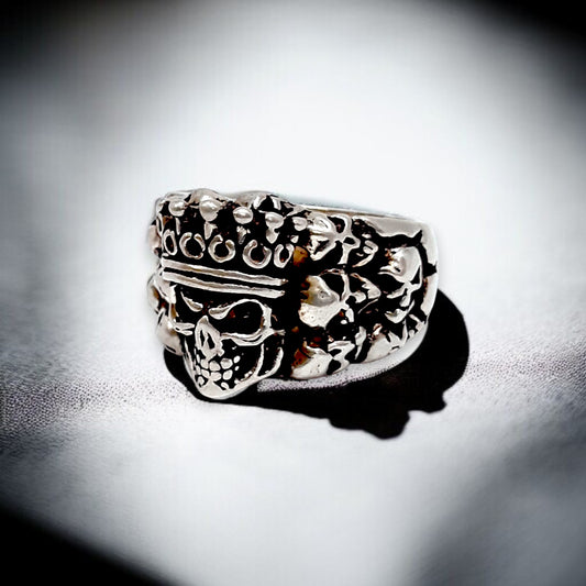 Crowned Skull Sovereign Ring