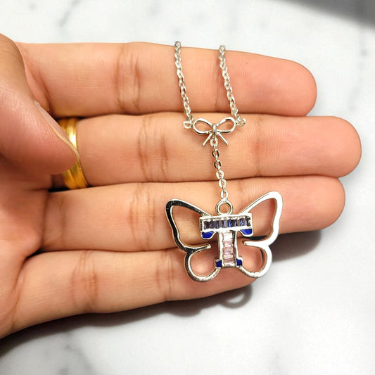 Butterfly Monogram Necklace