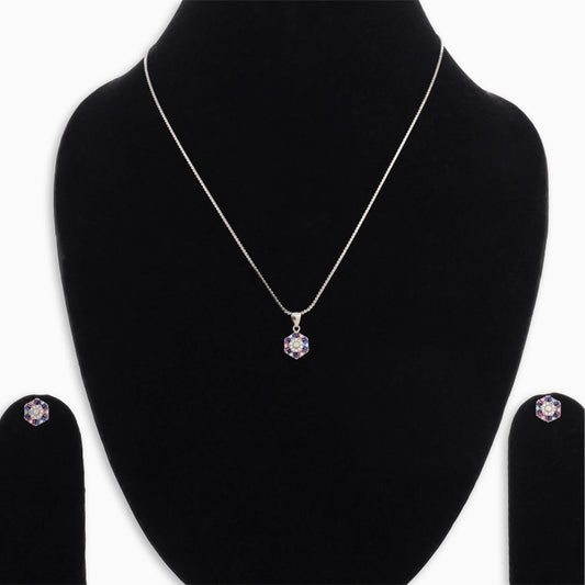 Cosmic Bloom Pendant Set