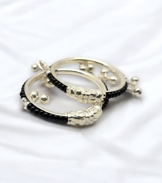Traditional Black Bead Baby Bangles
