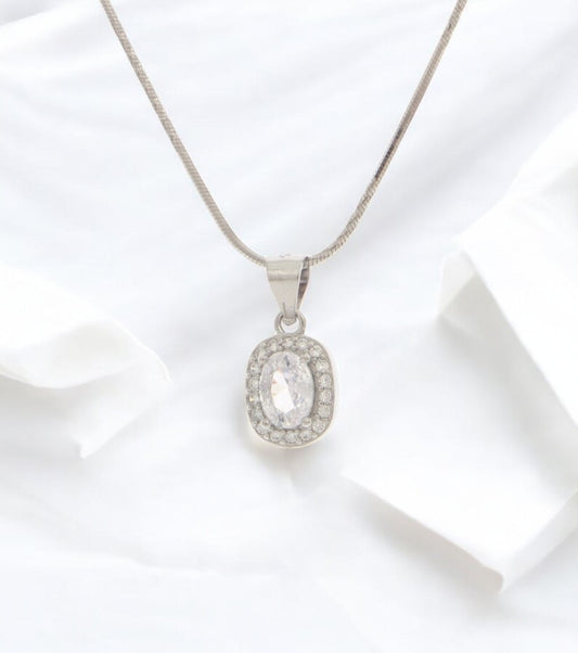 Dazzling Halo Necklace