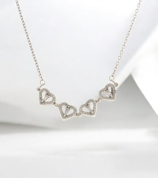 Intertwined Hearts Necklace