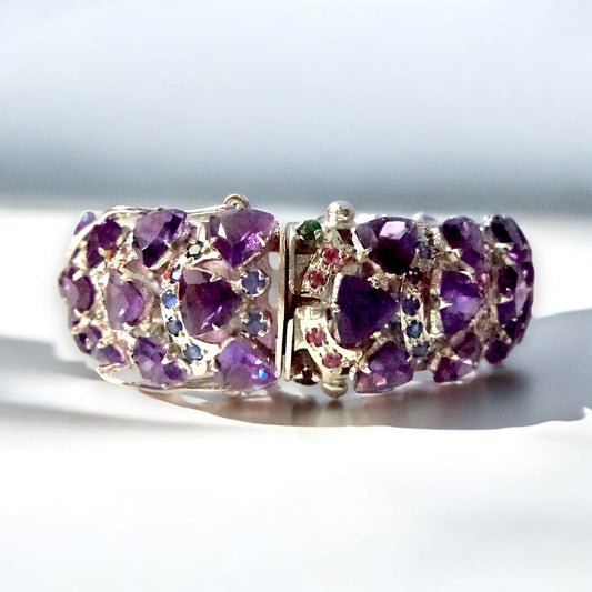 Vibrant Amethyst Bangle