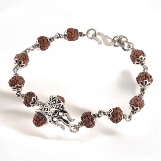 Divine Trishul Rudraksha Men's Bracelet