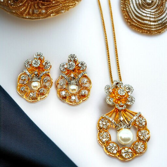 Regal Bloom Pendant Set