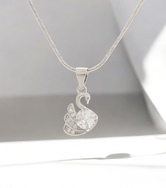 White Swan Necklace