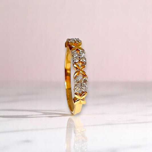 Frostfire Bloom Ring