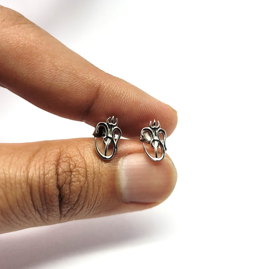 Spiritual Om Stud Earrings