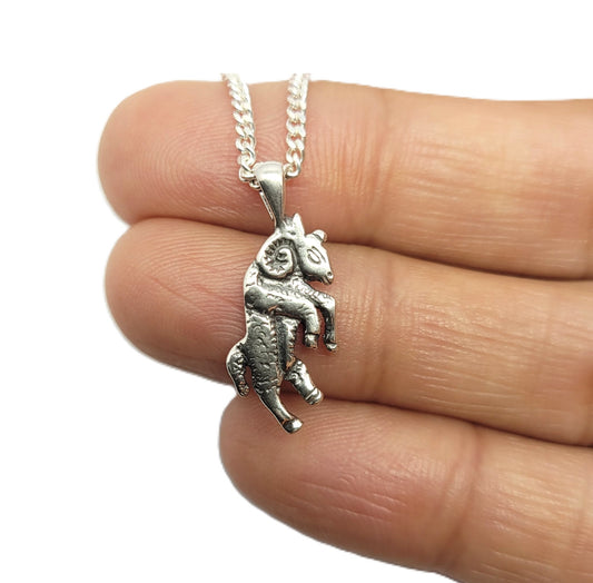 Capricorn Zodiac Pendant with Chain