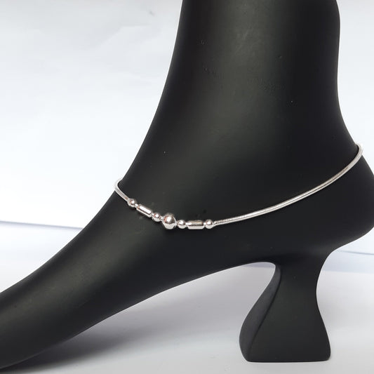 Luna Grace Silver Anklets