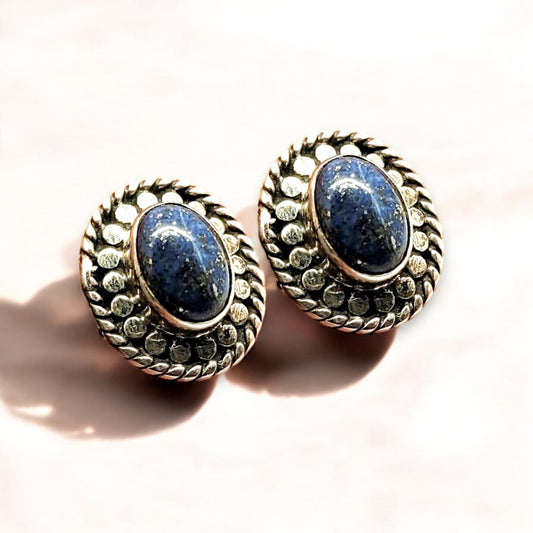 Blue Gemstone Studs