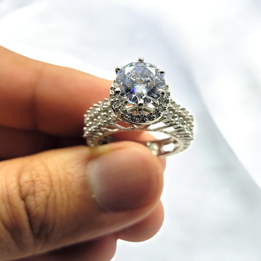 Aurora Majesty Silver Ring