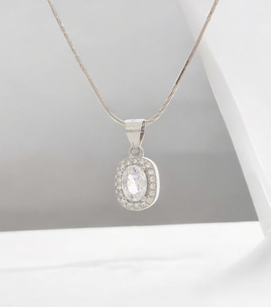 Dazzling Halo Necklace