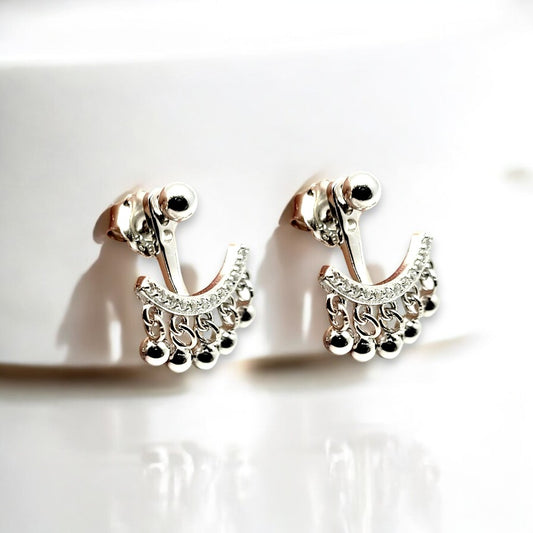 Magic Silver Ball Earrings