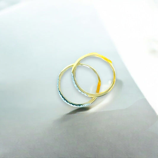 Lustrous Embrace Dual-Band Ring