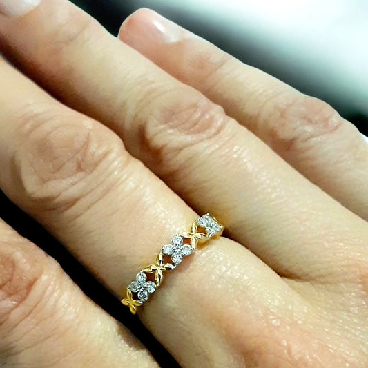 Frostfire Bloom Ring