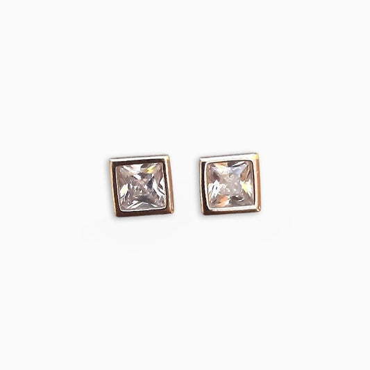 Modern Square Stud Earrings