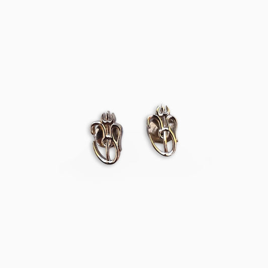 Spiritual Om Stud Earrings