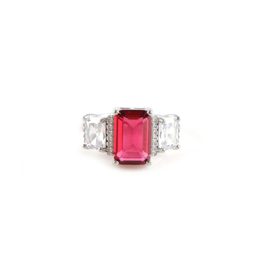 Bold Red Statement Ring