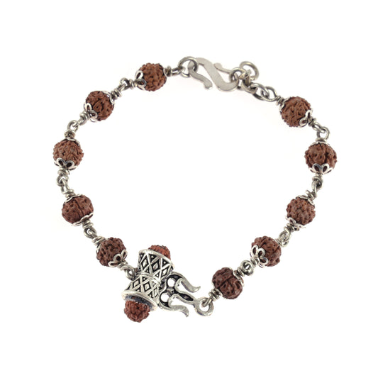 Divine Trishul Rudraksha Bracelet - Men