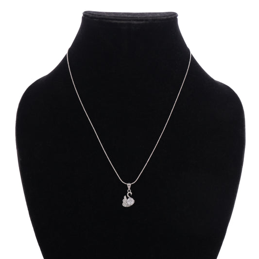 Swan Pendant Necklace with Chain