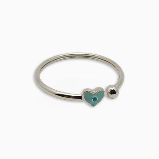 Heart-Shaped Silver Baby Bracelet