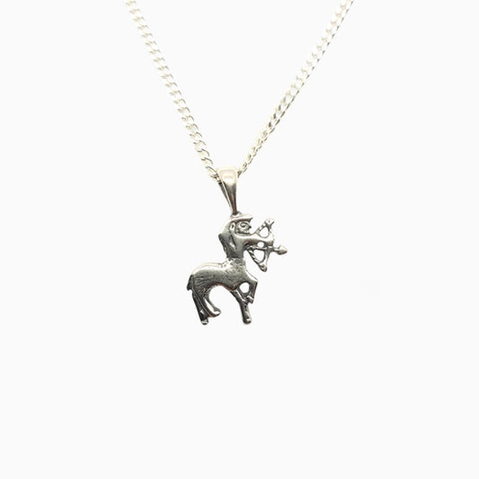 Sagittarius Zodiac Pendant with Chain