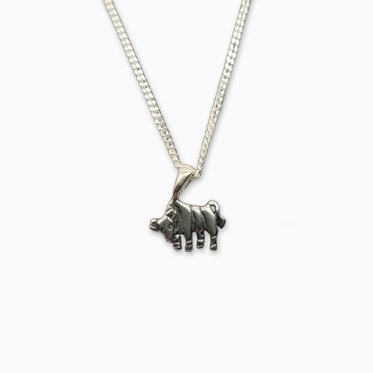 Taurus Zodiac Pendant with Chain