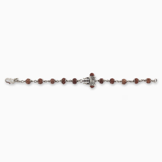 Divine Trishul Rudraksha Bracelet - Men