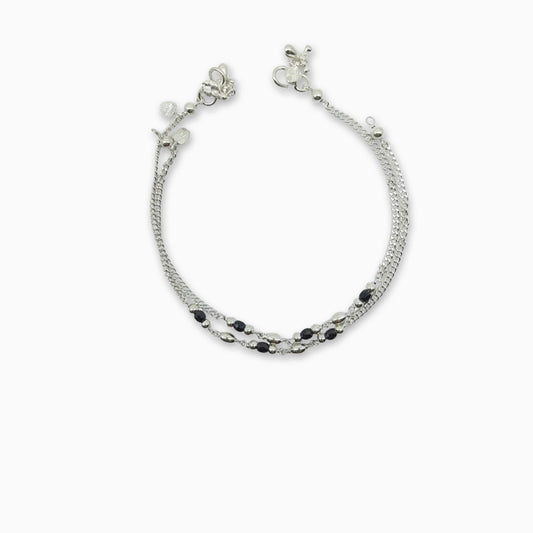 Mystic Flow Silver Anklet