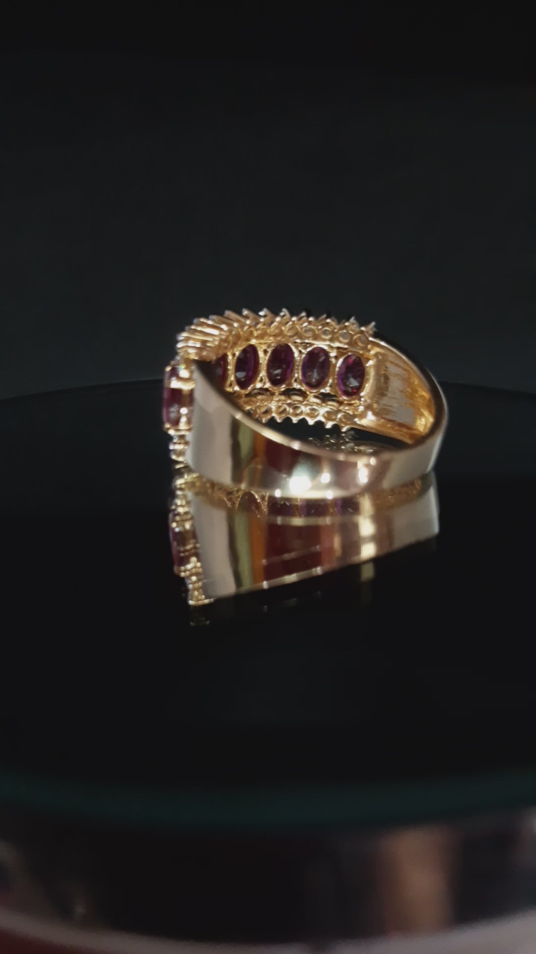 Crimson Royale Statement Ring